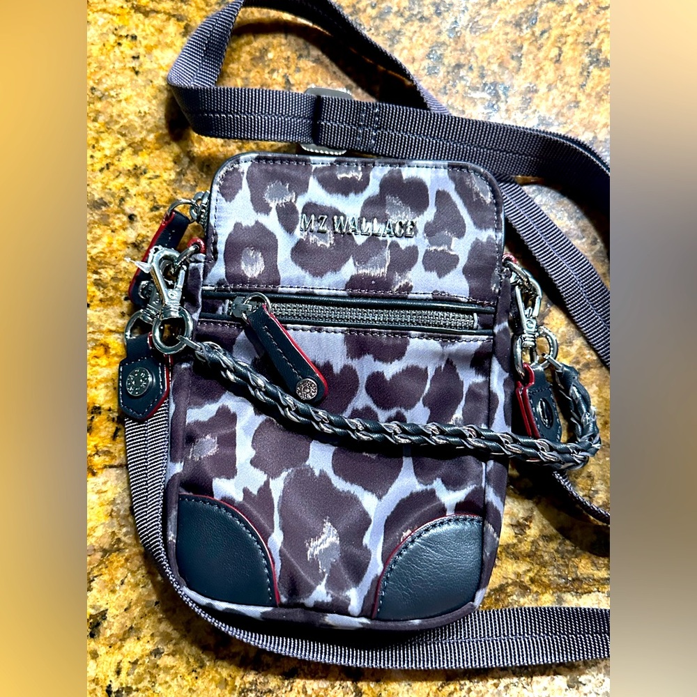 Stunning MZ Wallace Micro Crosby Crossbody Nylon Bag w/ 2 Straps EUC